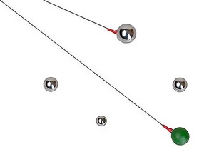 Набор шаров - маятников (5 штук) - fgospostavki.ru - Радужный