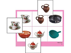 Логопедическое лото "Посуда" (4 планшета, 24 карточки, цветное, ламинированное) - fgospostavki.ru - Радужный