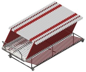 Тележка для барьеров на колесиках - fgospostavki.ru - Радужный