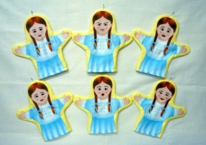 Набор рукавичек "Эмоции (девочки)" 6 штук - fgospostavki.ru - Радужный