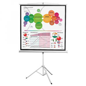 Экран на штативе DSKD-1104 - fgospostavki.ru - Радужный