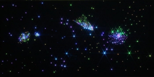 Напольный фиброоптический ковер "Млечный путь" 200х100, 300 точек - fgospostavki.ru - Радужный