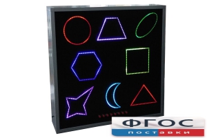 Интерактивная панель «Цветные фигуры 8» (вариант 3) - fgospostavki.ru - Радужный