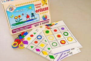 Игровой набор Фребеля "Цвет и форма" (серия "Эксперимент") - fgospostavki.ru - Радужный