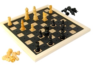 Шахматы тактильные (34х34 см) - fgospostavki.ru - Радужный