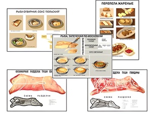 Плакаты ПРОФТЕХ "Кулинарные рецепты" (17 пл, винил, 70х100) - fgospostavki.ru - Радужный