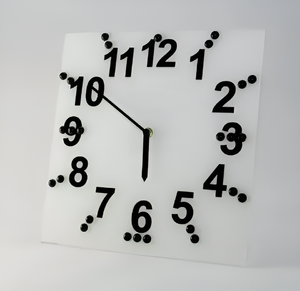 Часы тактильные настольные с крупными цифрами - fgospostavki.ru - Радужный