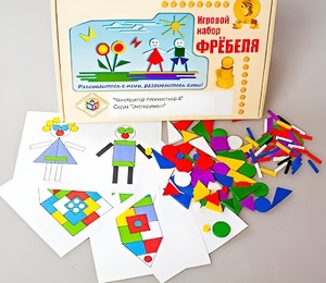 Игровой набор Фребеля "Конструктор плоскостной-4" (Серия "Эксперимент") - fgospostavki.ru - Радужный