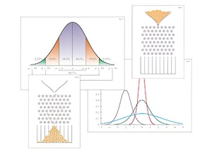 Модель-аппликация "Нормальное распределение (Распределение Гаусса)" (ламинированная) - fgospostavki.ru - Радужный
