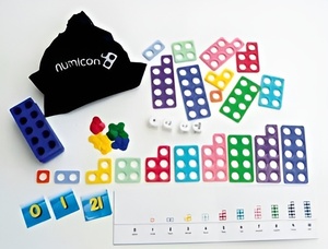 Комплект Нумикон для домашних занятий "Математический мешок" (4-5 лет) - fgospostavki.ru - Радужный