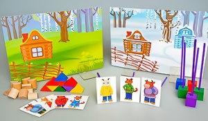 Игровой набор Фребеля "Заюшкина избушка" (серия "Сказочный мир". Выпуск 1) - fgospostavki.ru - Радужный
