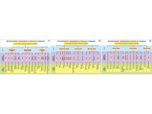 Плакаты ПРОФТЕХ "Ассортимент продовольственных товаров" (3 пл, винил, 70х100) - fgospostavki.ru - Радужный