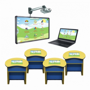 Интерактивный класс для ДОУ (ноутбук, инт.доска, 4 парты) - fgospostavki.ru - Радужный