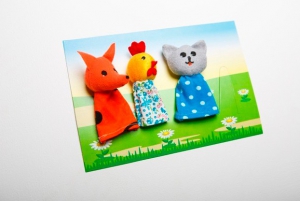 Пальчиковый театр "Кот, петух и лиса" - fgospostavki.ru - Радужный