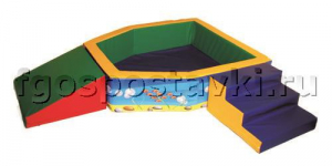 Сухой бассейн "Морская крепость" 1,5х1,2 метра - fgospostavki.ru - Радужный