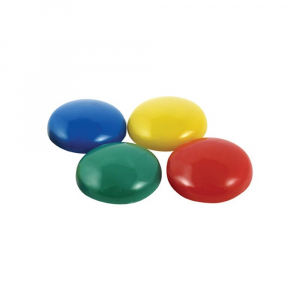 Набор магнитов круглых разноцветных (4 шт.) - fgospostavki.ru - Радужный