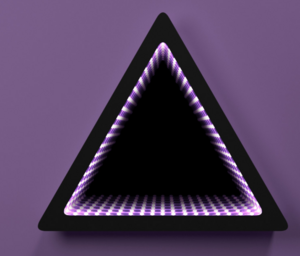 Светозвуковая панель «Бесконечность треугольник» - fgospostavki.ru - Радужный