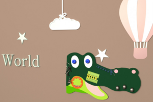 Бизиборд «Голова крокодила» - fgospostavki.ru - Радужный