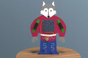 Бизиборд «Серый волчонок» - fgospostavki.ru - Радужный