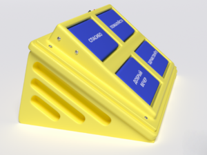 Игровой коммуникатор 4-х кнопочный желтый - fgospostavki.ru - Радужный