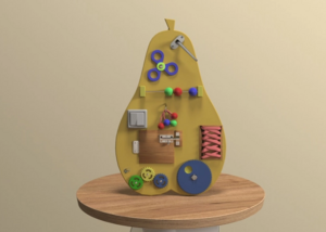 Бизиборд «Сочная груша» - fgospostavki.ru - Радужный