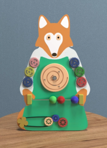 Бизиборд «Хитрая лиса» - fgospostavki.ru - Радужный