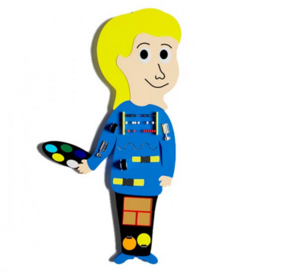 Бизиборд «Юный художник» - fgospostavki.ru - Радужный