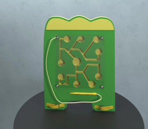 Бизиборд «Зеленый лабиринт» - fgospostavki.ru - Радужный