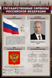 Стенд "Государственные символы Российской Федерации" - fgospostavki.ru - Радужный