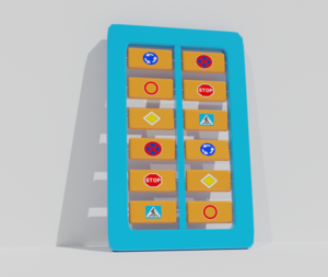 Игровая панель «Дорожные знаки»  - fgospostavki.ru - Радужный