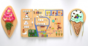 Комплект бизибордов «Фабрика мороженого» - fgospostavki.ru - Радужный