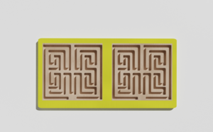 Межполушарная доска №13 желтая - fgospostavki.ru - Радужный