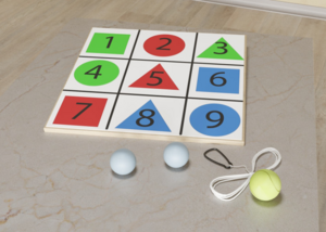 Мишень напольная цветная с цифрами - fgospostavki.ru - Радужный