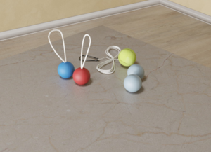 Набор мячей для занятий на доске Бильгоу - fgospostavki.ru - Радужный