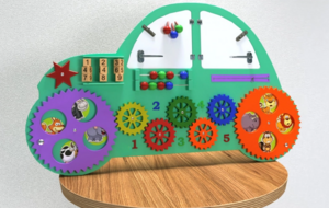 Бизипанель «Машинка» - fgospostavki.ru - Радужный