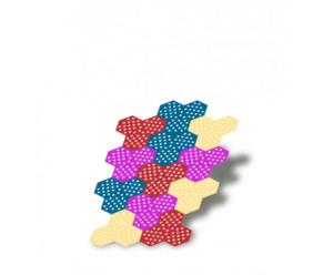 Настенная панель сборная (12 шт) - fgospostavki.ru - Радужный