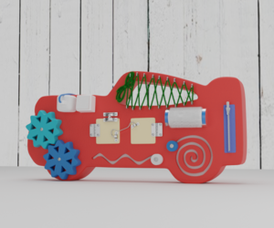 Бизиборд «Машинка» - fgospostavki.ru - Радужный