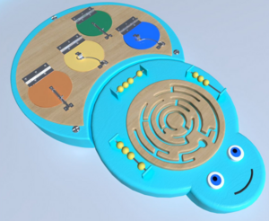 Настенный игровой элемент «Гусеница» - fgospostavki.ru - Радужный