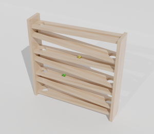 Настенный модуль для прогона шаров - fgospostavki.ru - Радужный