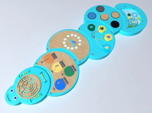 Развивающая панель «Гусеница» - fgospostavki.ru - Радужный