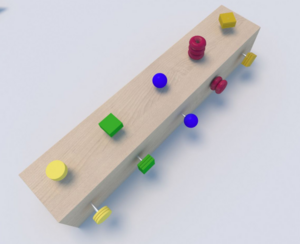 Развивающая панель «Винтовые цветочки » - fgospostavki.ru - Радужный