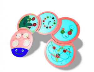 Тактильно-развивающая панель «Гусеница» - fgospostavki.ru - Радужный