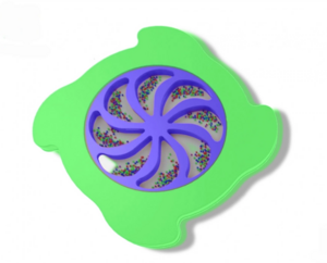 Тактильно-развивающая панель «Вращение радуги» - fgospostavki.ru - Радужный