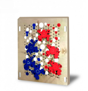 Тактильно-развивающая панель «Цветные лягушки» - fgospostavki.ru - Радужный