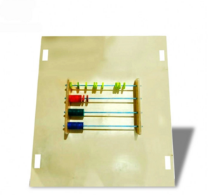 Тактильно-развивающая панель «Цветные счеты» - fgospostavki.ru - Радужный