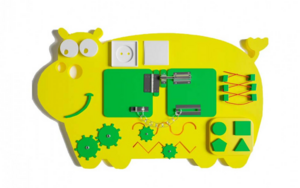 Бизиборд «Неуклюжий бегемот» - fgospostavki.ru - Радужный
