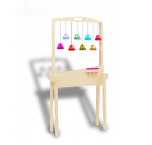 Тактильно-развивающая ширма с колокольчиками - fgospostavki.ru - Радужный