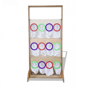 Тактильно-развивающая ширма с кармашками - fgospostavki.ru - Радужный