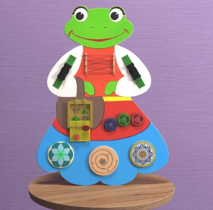 Бизиборд «Лягушка» - fgospostavki.ru - Радужный