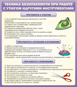 Стенд "Техника безопасности при работе с утюгом" - fgospostavki.ru - Радужный
